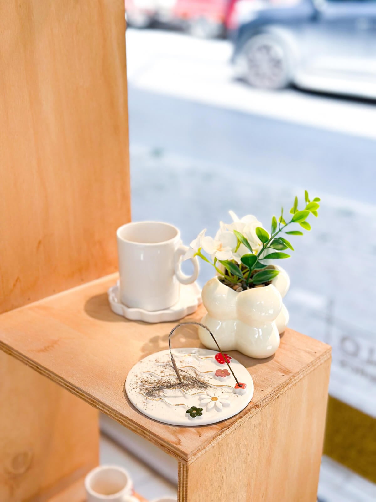 sönmüş tütsülük el yapımı jalo ceramic seramik
